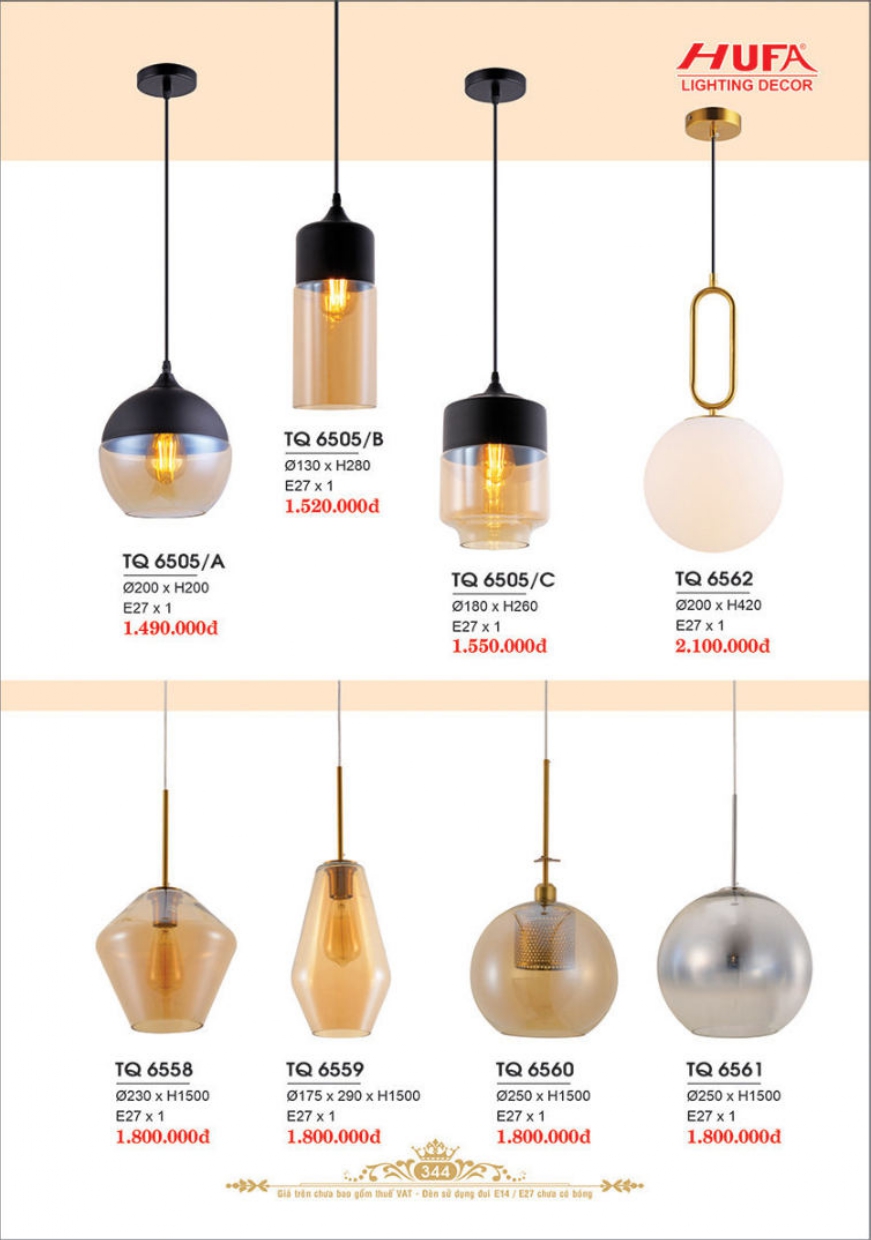 Bảng giá đèn trang trí HUFA